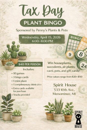 Tax Day Plant Bingo
